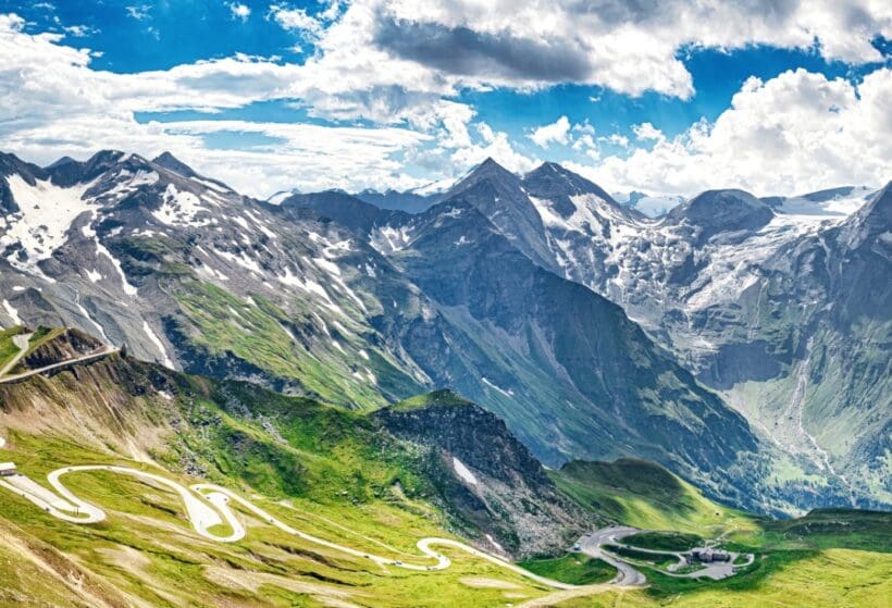 Grossglockner,high,alpine,road,in,the,austrian,alps